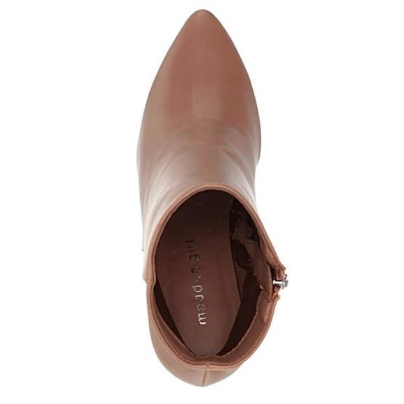 MADDEN GIRL FLEXX Pointed Toe Booties Block Heel Ankle Boot Caramel Size 5.5 M - Picture 6 of 9